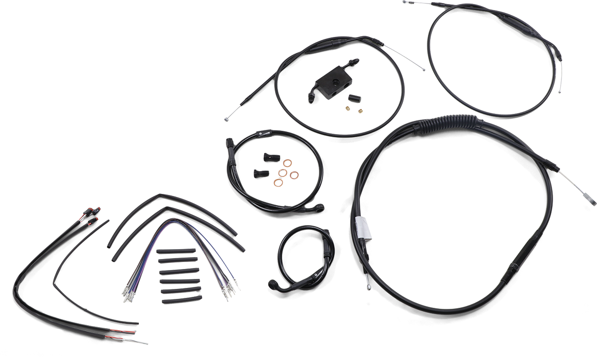 BURLY BRAND-Complete Handlebar Install Kits for T BARS / '04-'22 Sportster-Handlebar Install Kits-MetalCore Harley Supply