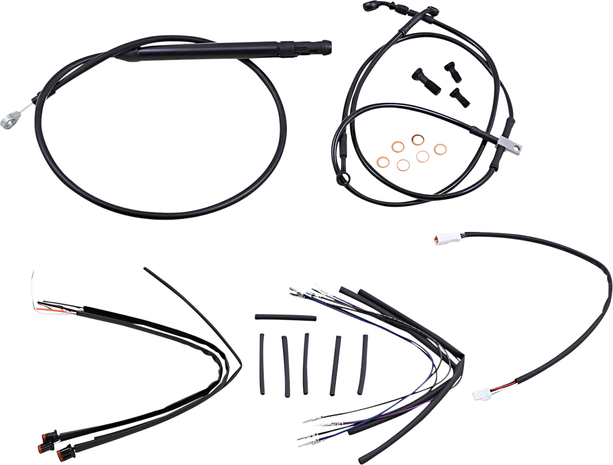 BURLY BRAND-Complete Handlebar Install Kits for T BARS / M8 Softails-Handlebar Install Kits-MetalCore Harley Supply