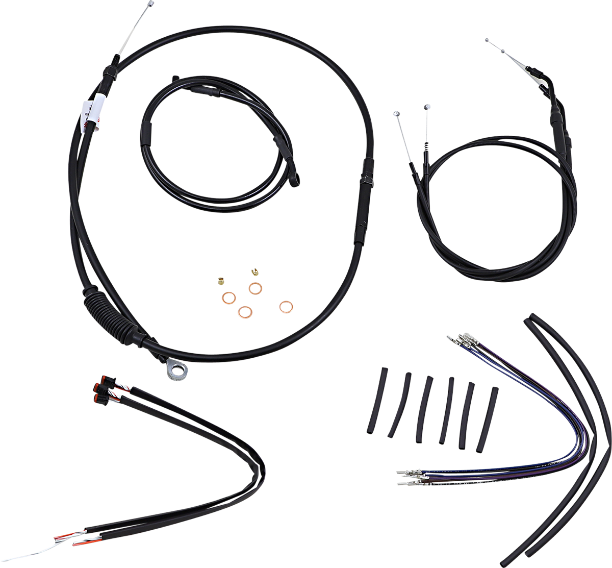BURLY BRAND-Complete Handlebar Install Kits for T BARS / '04-'22 Sportster-Handlebar Install Kits-MetalCore Harley Supply