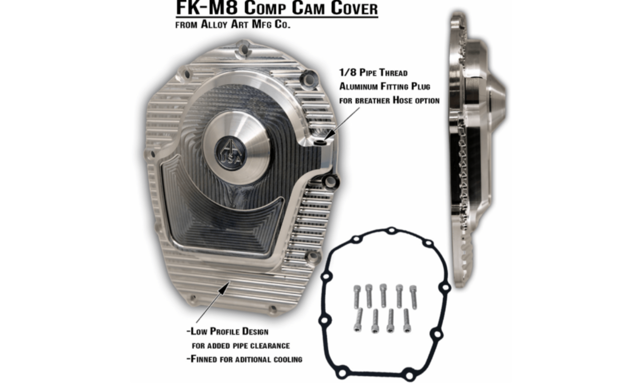 ALLOY ART-Comp Cam Cover / M8 Motors-Cam Cover-MetalCore Harley Supply