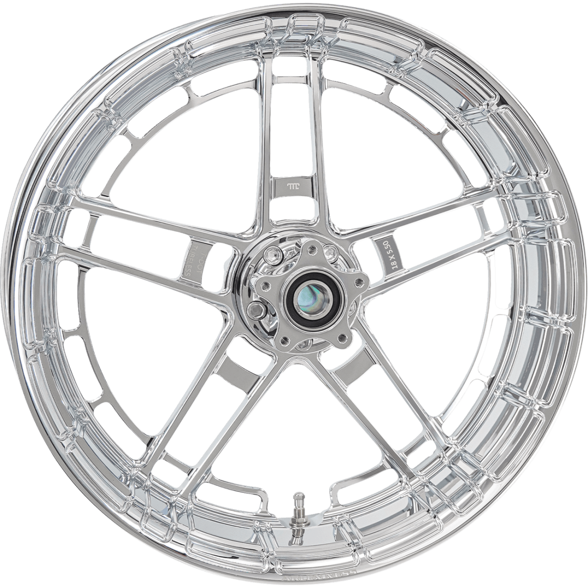 ARLEN NESS - Flatline Rear Rim 18x5.5 Chrome - Wheels - MetalCore Harley Supply