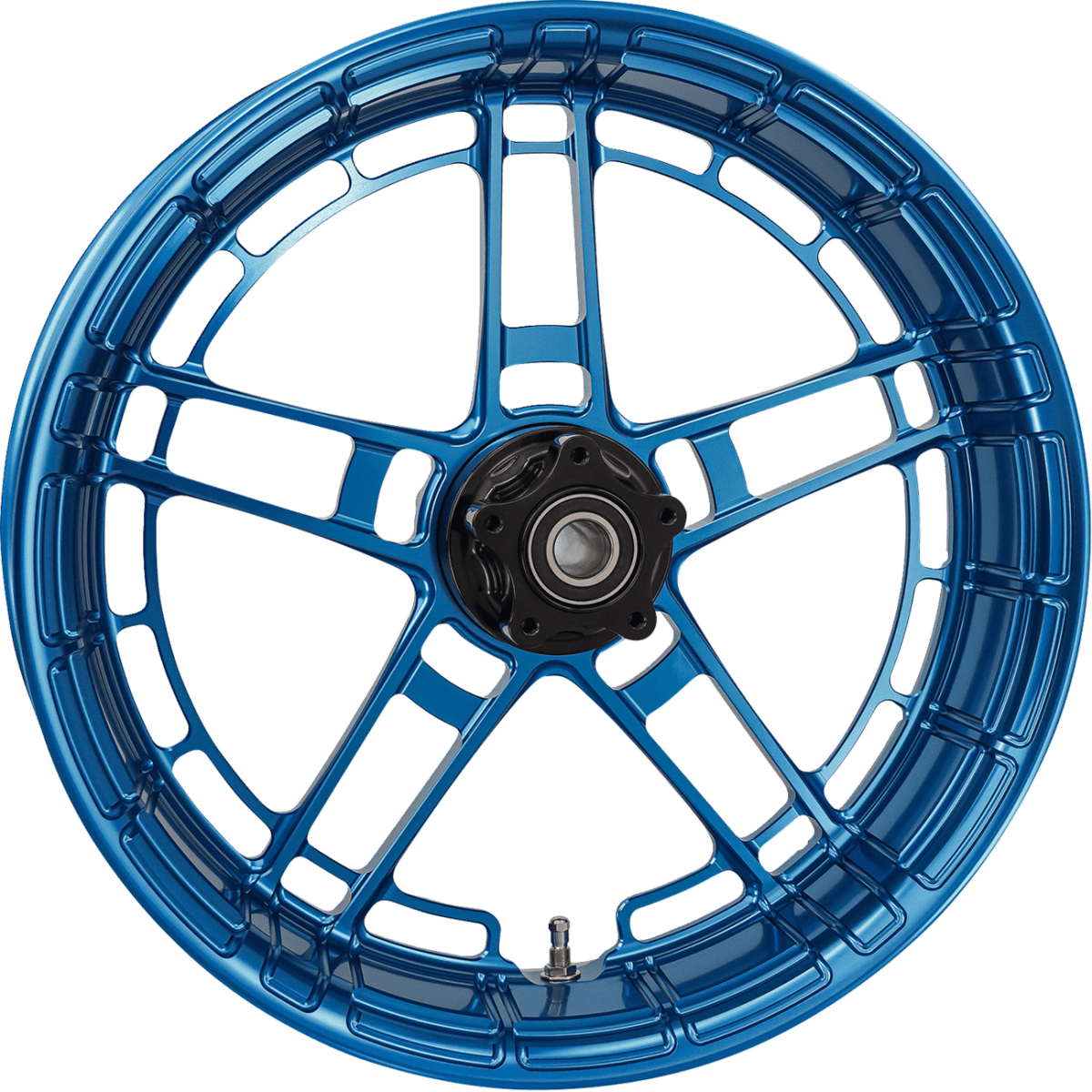 ARLEN NESS - Flatline Rear Rim 18x5.5 Blue - Wheels - MetalCore Harley Supply