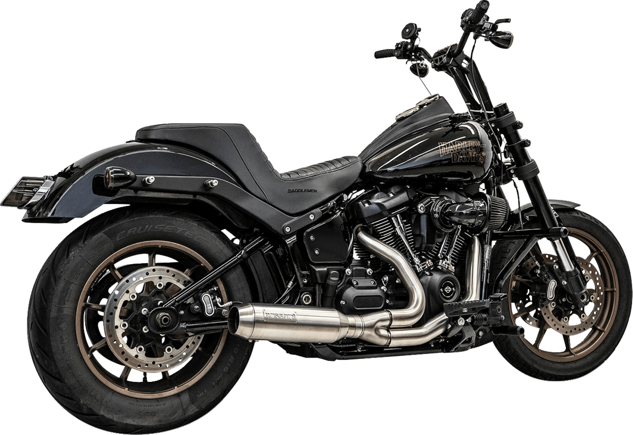 BASSANI EXHAUST-2-into-1 Exhaust System with Superbike Muffler - MetalCore Harley Supply
