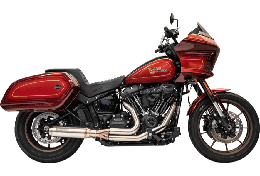 BASSANI EXHAUST - 2 - into - 1 Stainless Exhaust System with 4" Super Bike Muffler / ST | FLSB - Exhaust - 2 into 1 - MetalCore Harley Supply