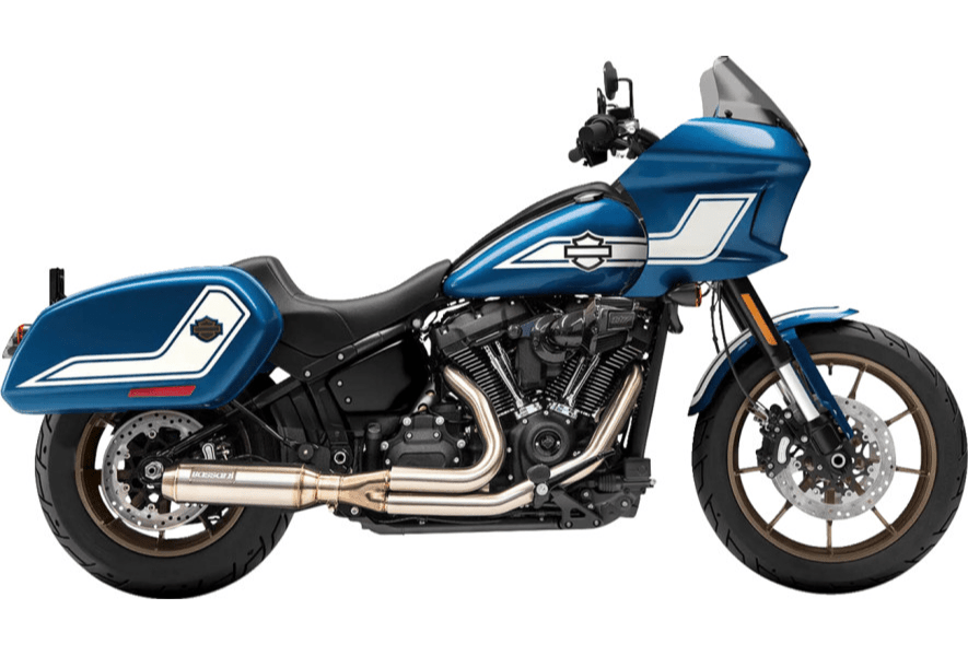 BASSANI EXHAUST - 2 - into - 1 Stainless Exhaust System with 4" Super Bike Muffler / ST | FLSB - Exhaust - 2 into 1 - MetalCore Harley Supply