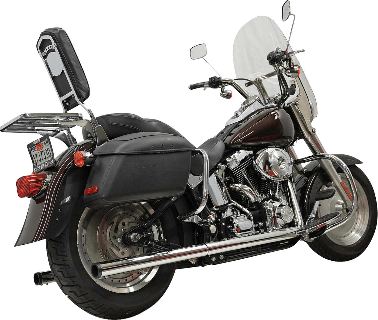 BASSANI EXHAUST-2-into-2 True Dual Drag Pipe Exhaust System - MetalCore Harley Supply