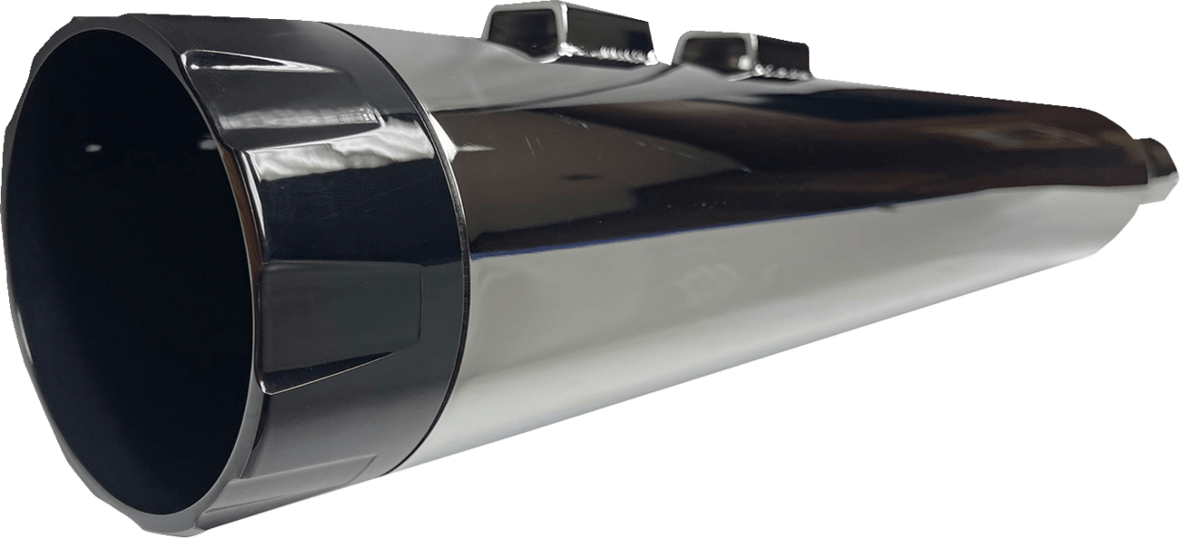 BASSANI EXHAUST-4-1/2" Straight Can Slip-On Mufflers - MetalCore Harley Supply