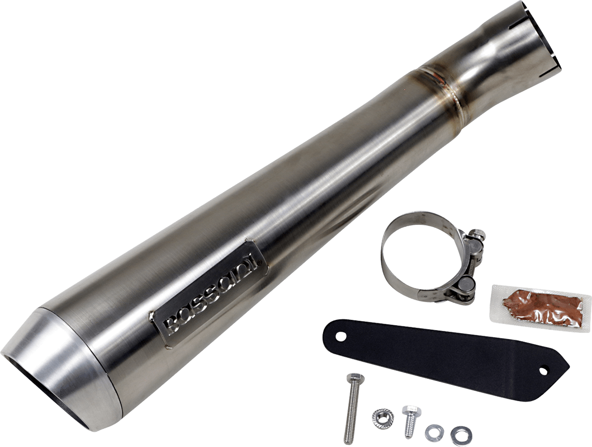 BASSANI EXHAUST-4" Short Megaphone Muffler - MetalCore Harley Supply