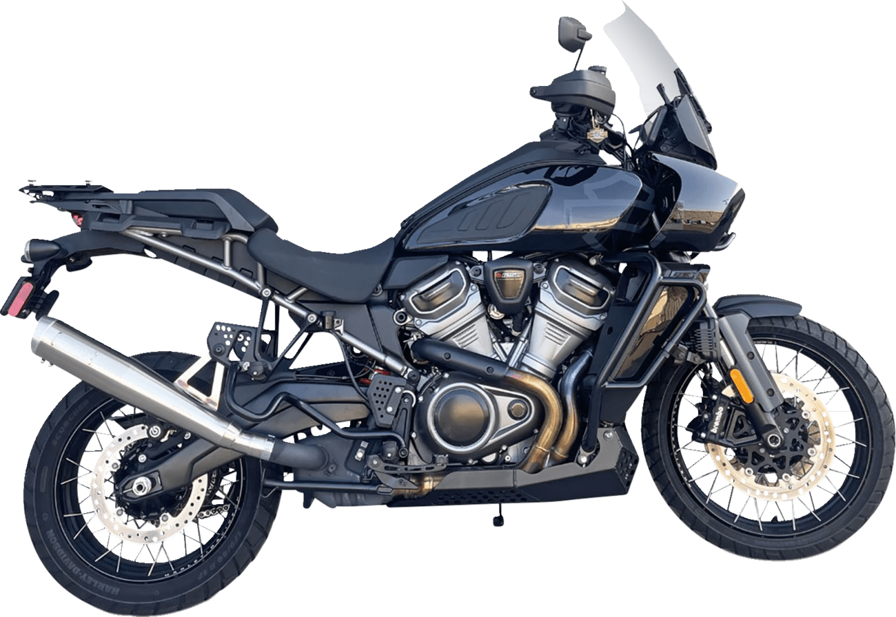 BASSANI EXHAUST-4" Stainless Steel Slip-On Exhaust - MetalCore Harley Supply