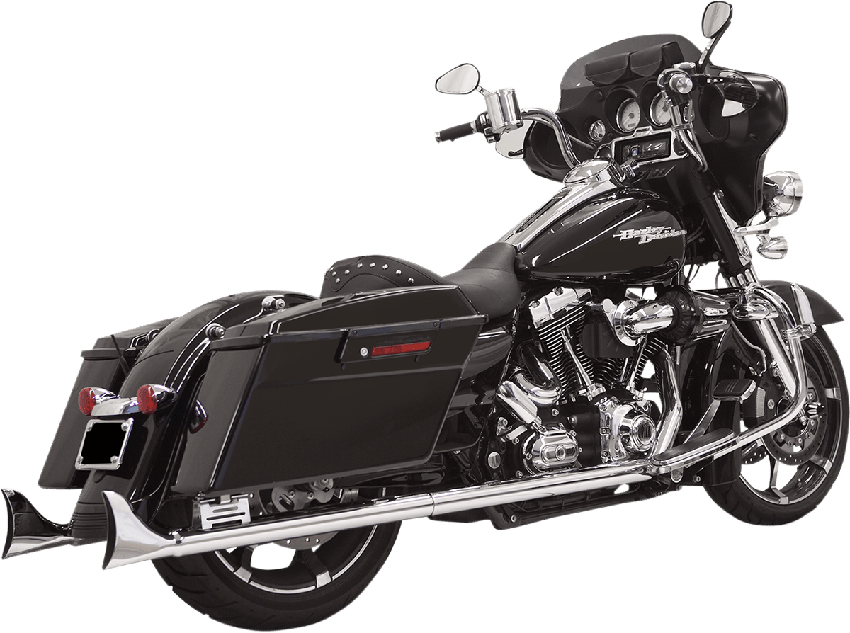 BASSANI EXHAUST-Fishtail Slip-On Mufflers - MetalCore Harley Supply