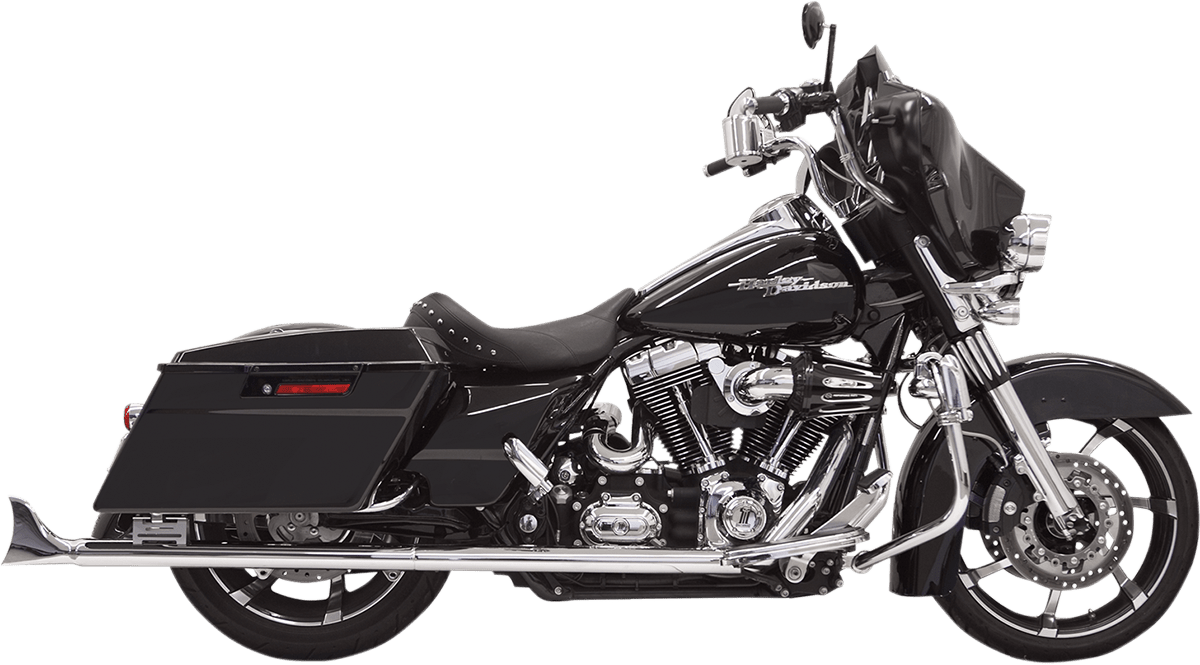 BASSANI EXHAUST-Fishtail Slip-On Mufflers - MetalCore Harley Supply