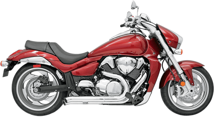 BASSANI EXHAUST-Pro Street Over and Under Turn Out Exhaust System - MetalCore Harley Supply
