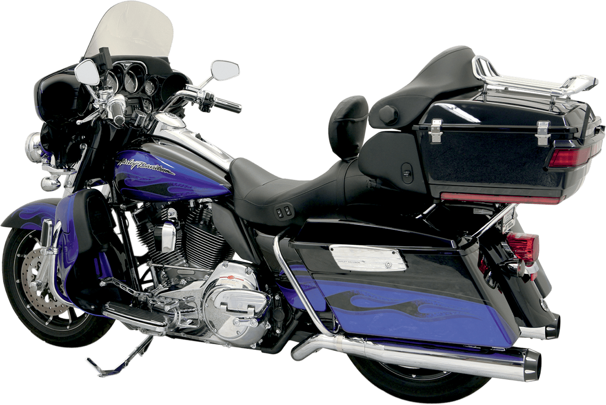 BASSANI EXHAUST-Pseudo Left-Side Muffler - MetalCore Harley Supply