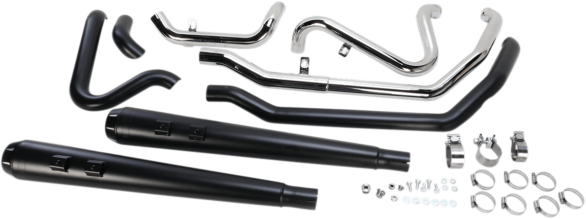 BASSANI EXHAUST-True-Dual Down Under System - MetalCore Harley Supply