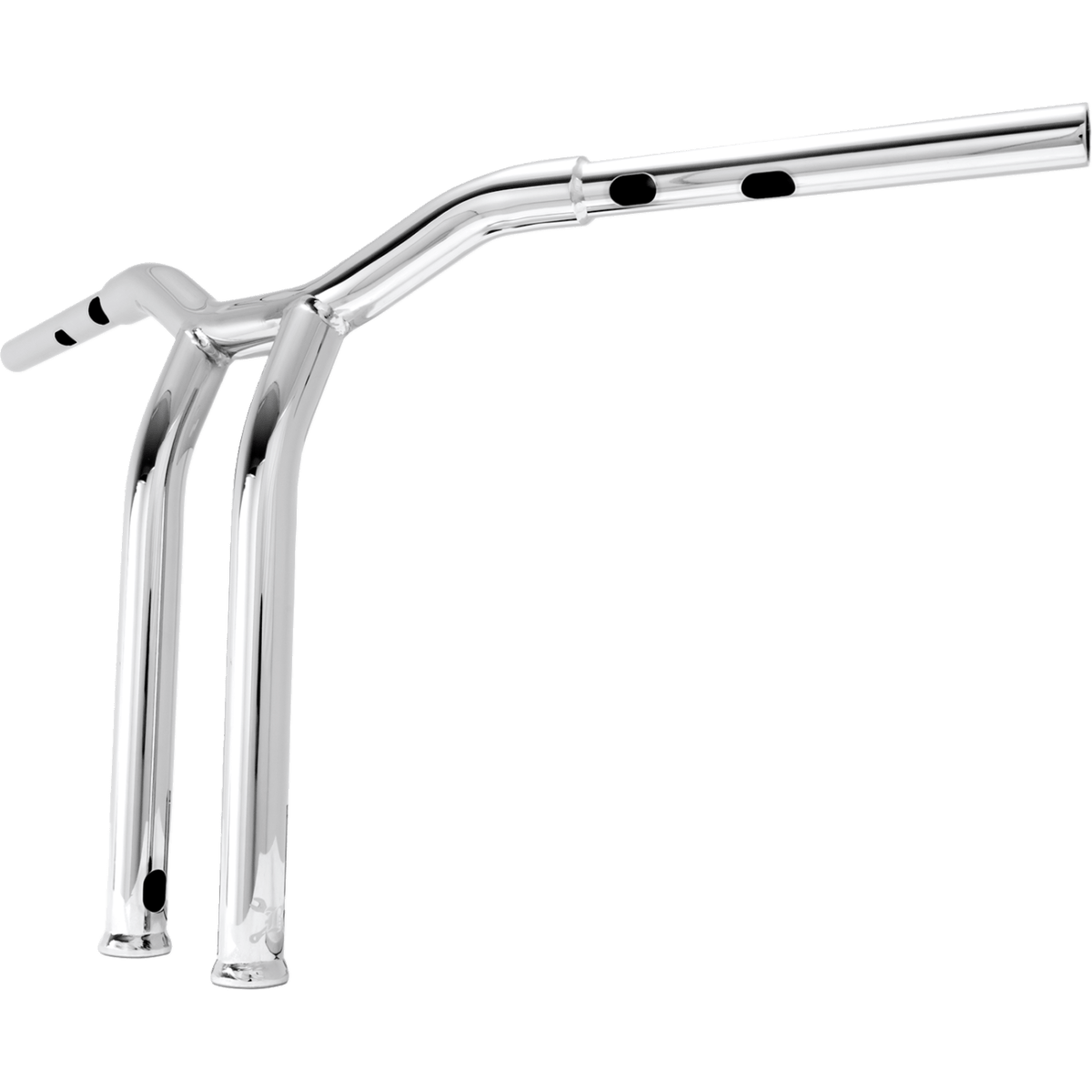 BURLY BRAND - Dominator Handlebars - Chrome 14" - view 2 - Handlebars - MetalCore Harley Supply