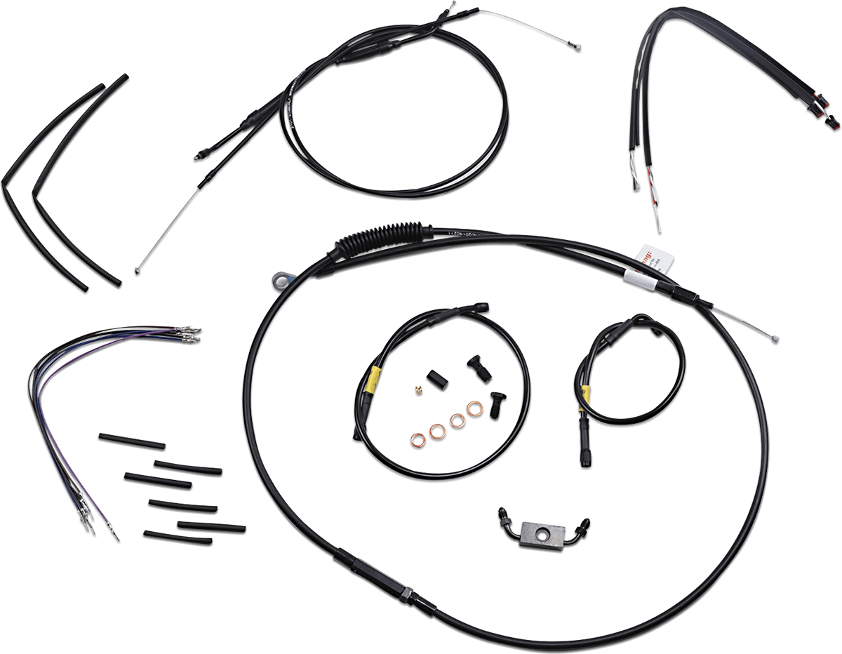 BURLY BRAND-Complete Handlebar Install Kits for T BARs / '96-'17 Dyna-Handlebar Install Kits-MetalCore Harley Supply