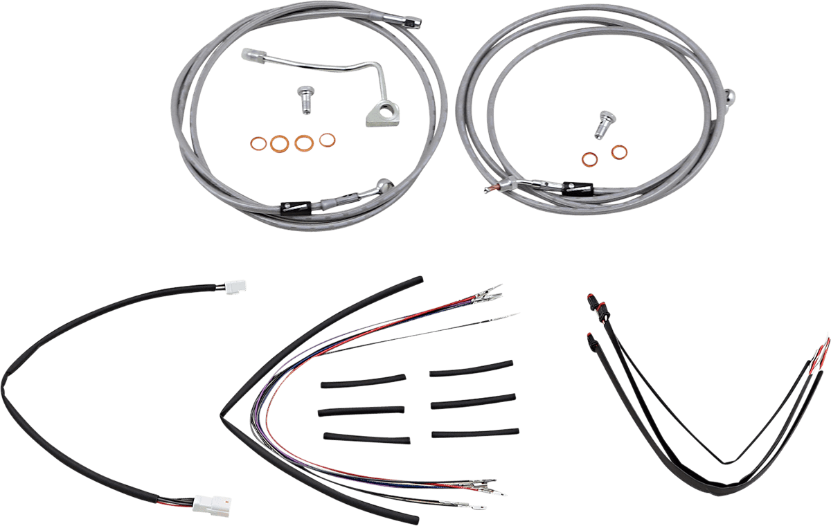 BURLY BRAND-Complete Handlebar Install Kits for Ape Hangers / '08-'16 Bagger-Handlebar Install Kits-MetalCore Harley Supply