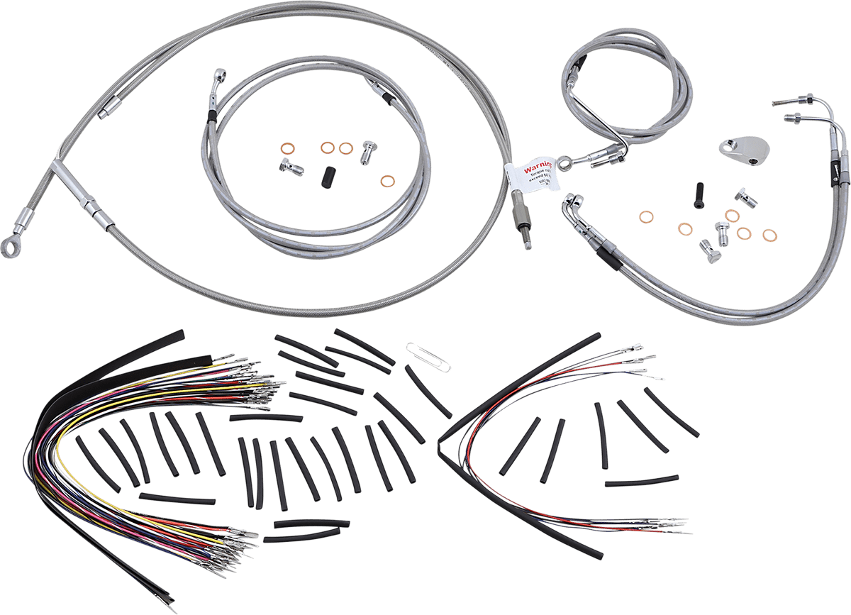 BURLY BRAND-Complete Handlebar Install Kits for Ape Hangers / '08-'16 Bagger-Handlebar Install Kits-MetalCore Harley Supply
