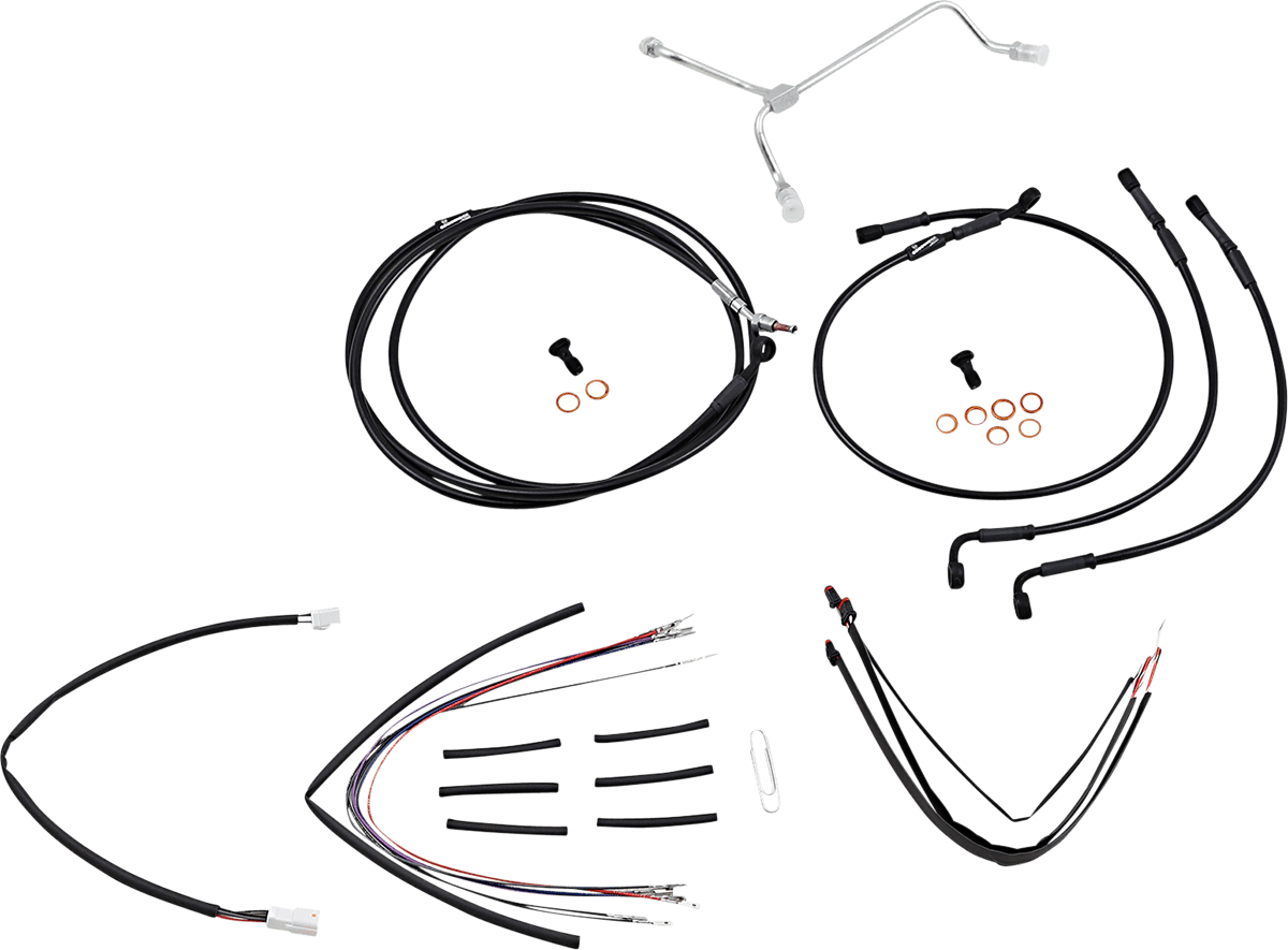 BURLY BRAND-Complete Handlebar Install Kits for Ape Hangers / '08-'16 Bagger-Handlebar Install Kits-MetalCore Harley Supply