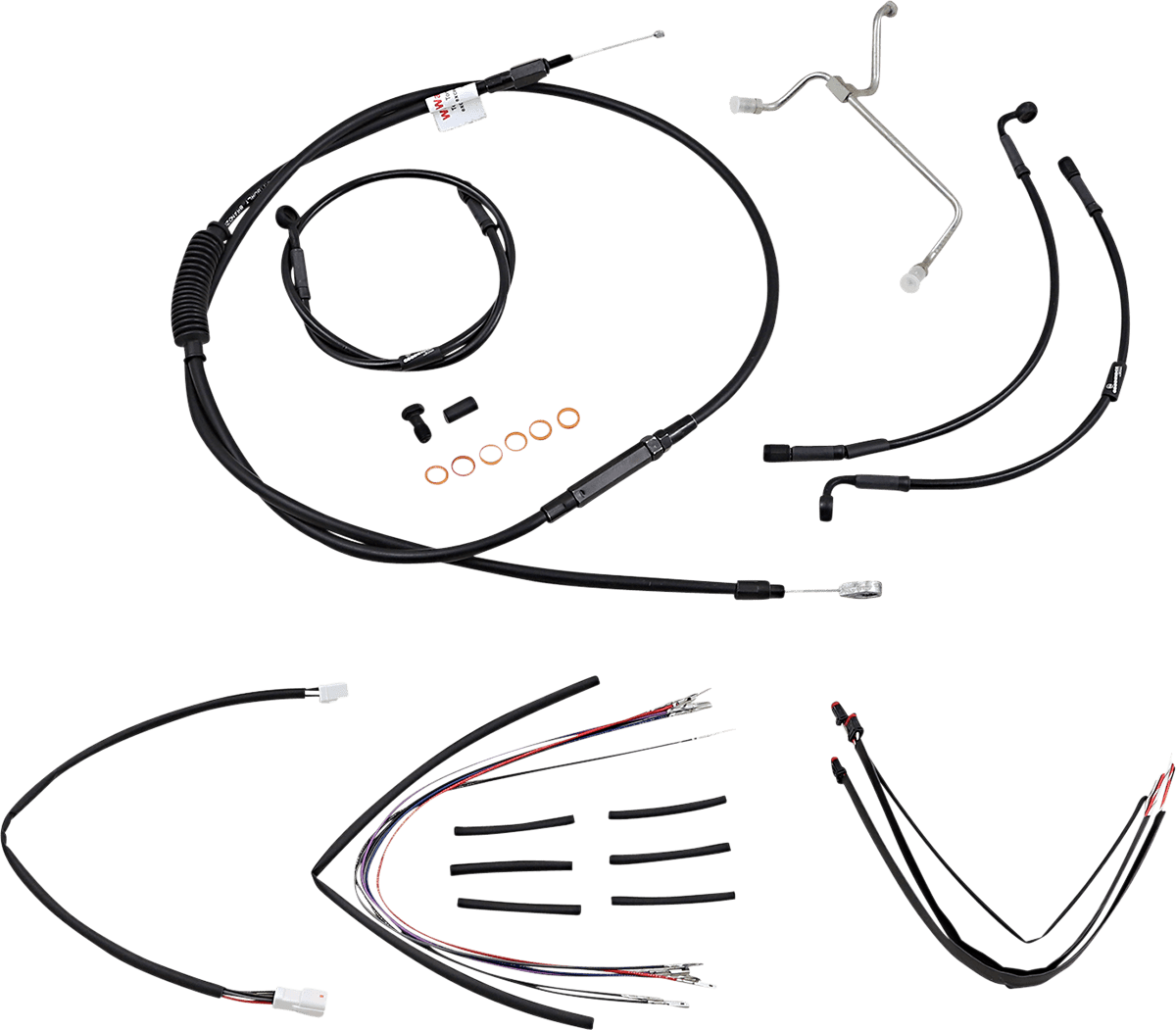 BURLY BRAND-Complete Handlebar Install Kits for Ape Hangers / '08-'16 Bagger-Handlebar Install Kits-MetalCore Harley Supply