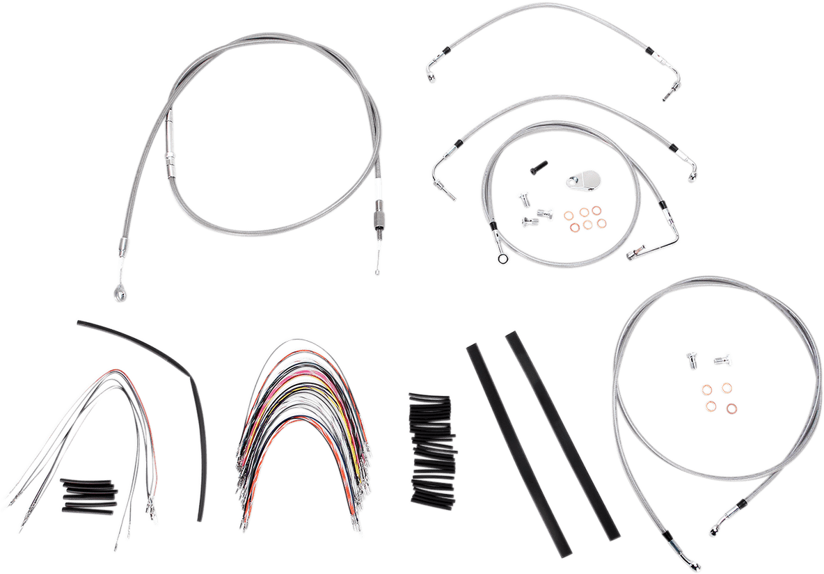 BURLY BRAND-Complete Handlebar Install Kits for Ape Hangers / '08-'16 Bagger-Handlebar Install Kits-MetalCore Harley Supply