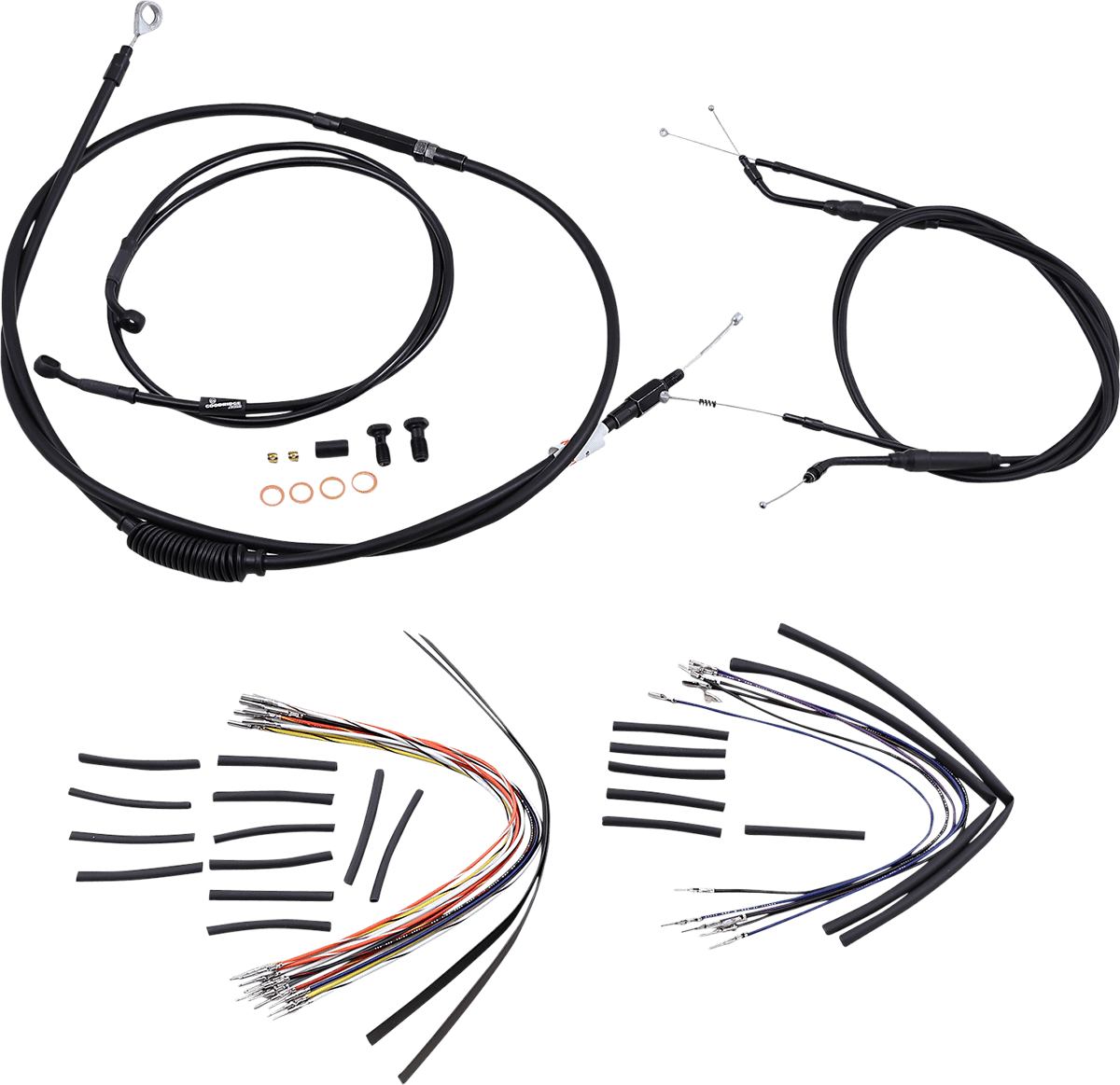BURLY BRAND-Complete Handlebar Install Kits for T BARs / '96-'17 Dyna-Handlebar Install Kits-MetalCore Harley Supply