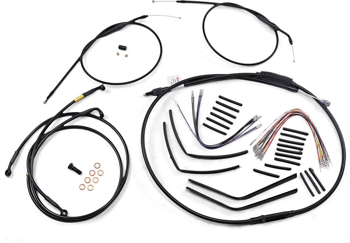 BURLY BRAND-Complete Handlebar Install Kits for T BARs / '96-'17 Dyna-Handlebar Install Kits-MetalCore Harley Supply