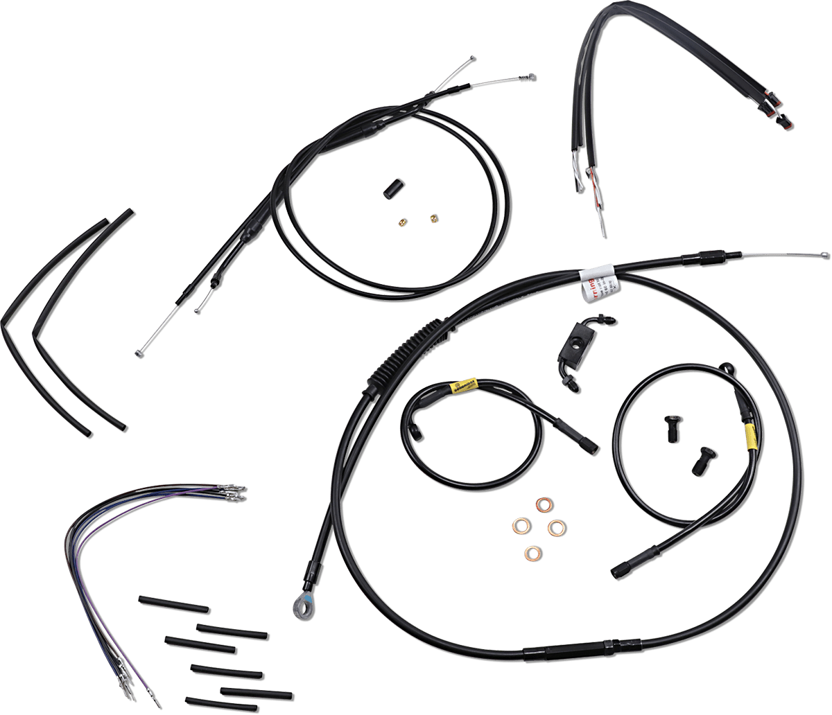 BURLY BRAND-Complete Handlebar Install Kits for T BARs / '96-'17 Dyna-Handlebar Install Kits-MetalCore Harley Supply
