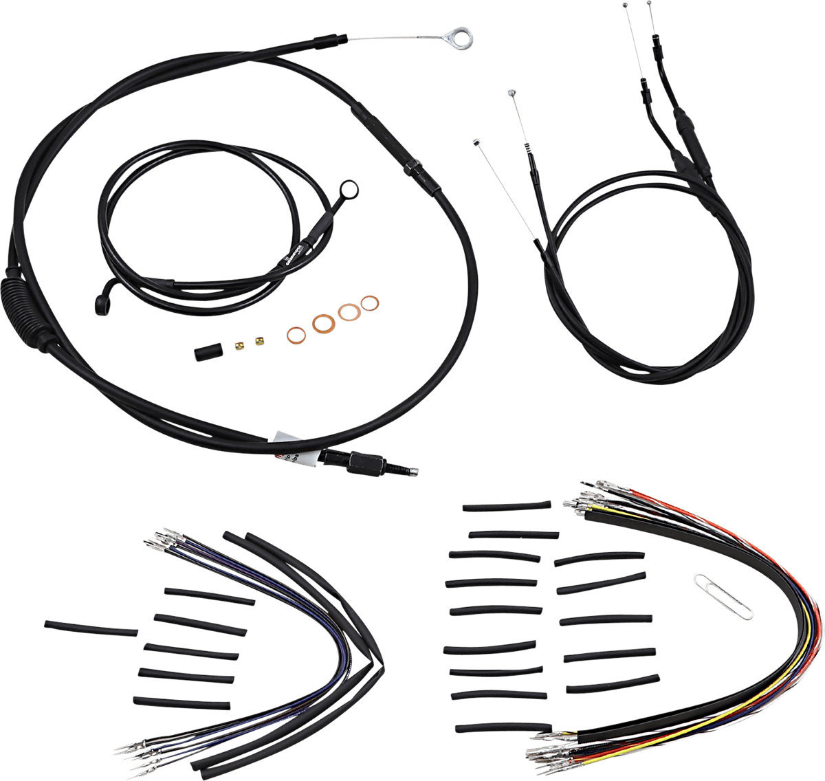 BURLY BRAND-Complete Handlebar Install Kits for T BARs / '96-'17 Dyna-Handlebar Install Kits-MetalCore Harley Supply