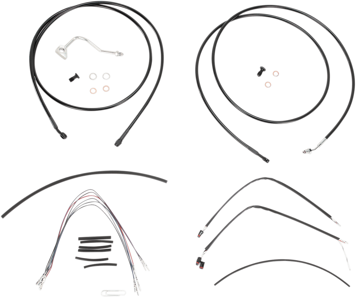 BURLY BRAND-Complete Handlebar Install Kits for Ape Hangers / '08-'16 Bagger-Handlebar Install Kits-MetalCore Harley Supply