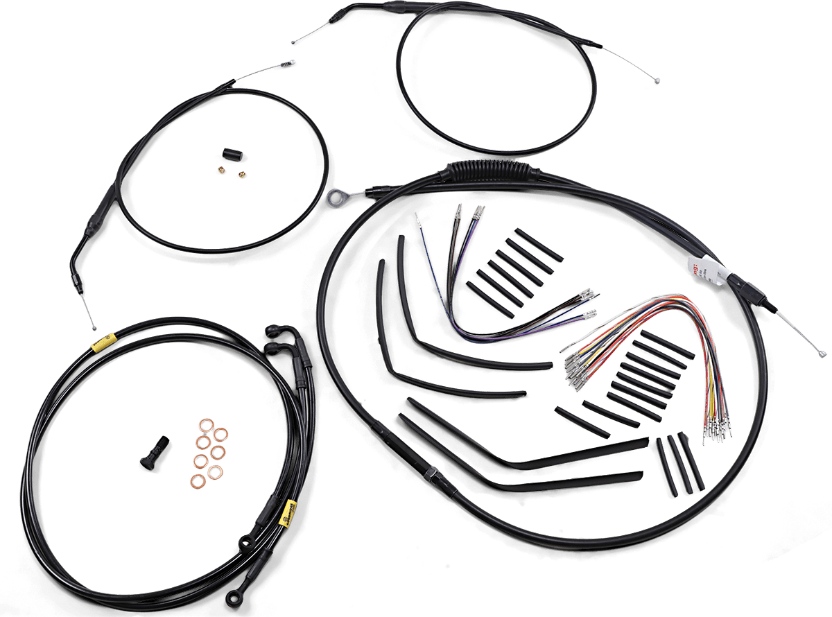 BURLY BRAND-Complete Handlebar Install Kits for T BARs / '96-'17 Dyna-Handlebar Install Kits-MetalCore Harley Supply