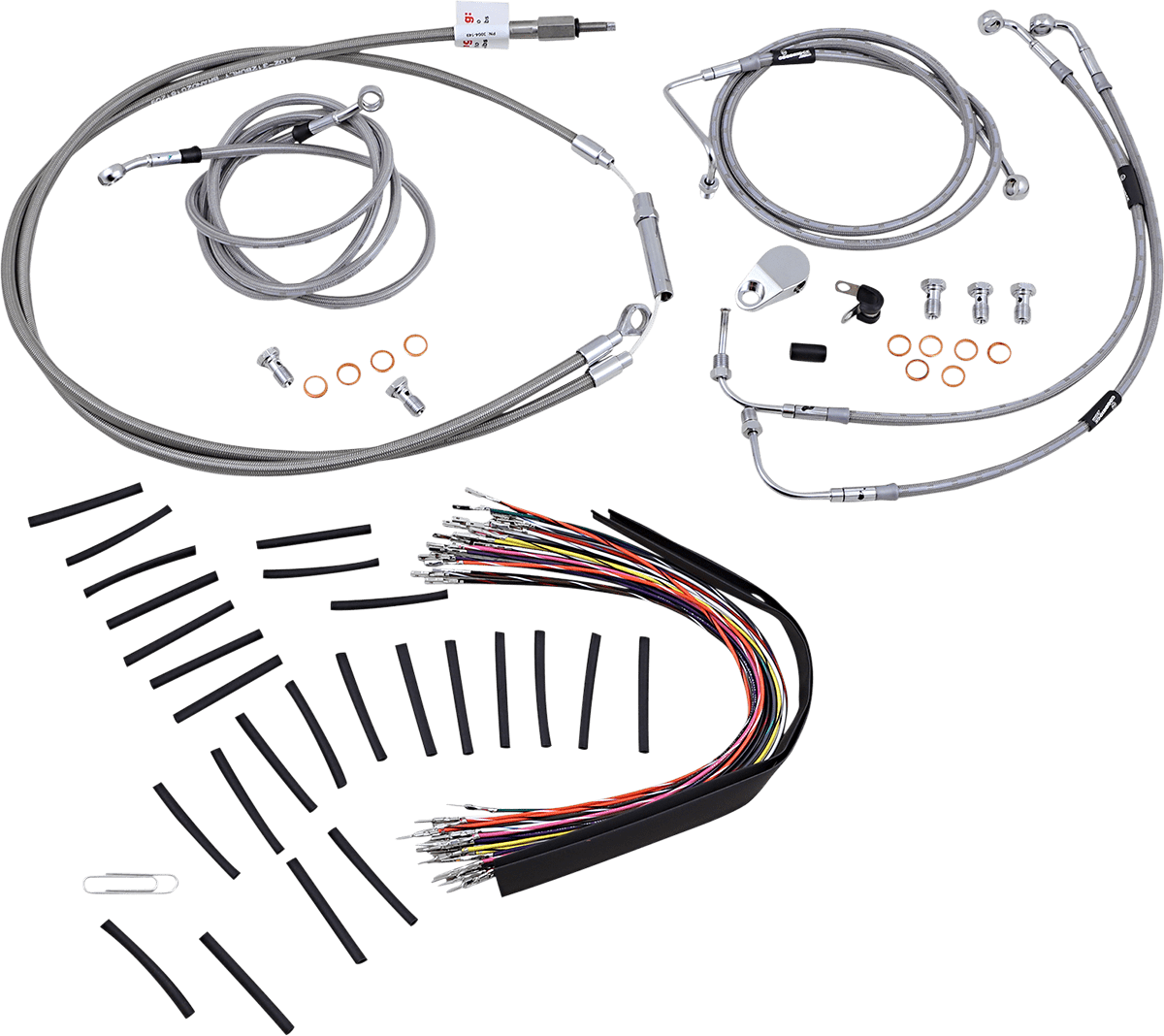 BURLY BRAND-Complete Handlebar Install Kits for Ape Hangers / '08-'16 Bagger-Handlebar Install Kits-MetalCore Harley Supply