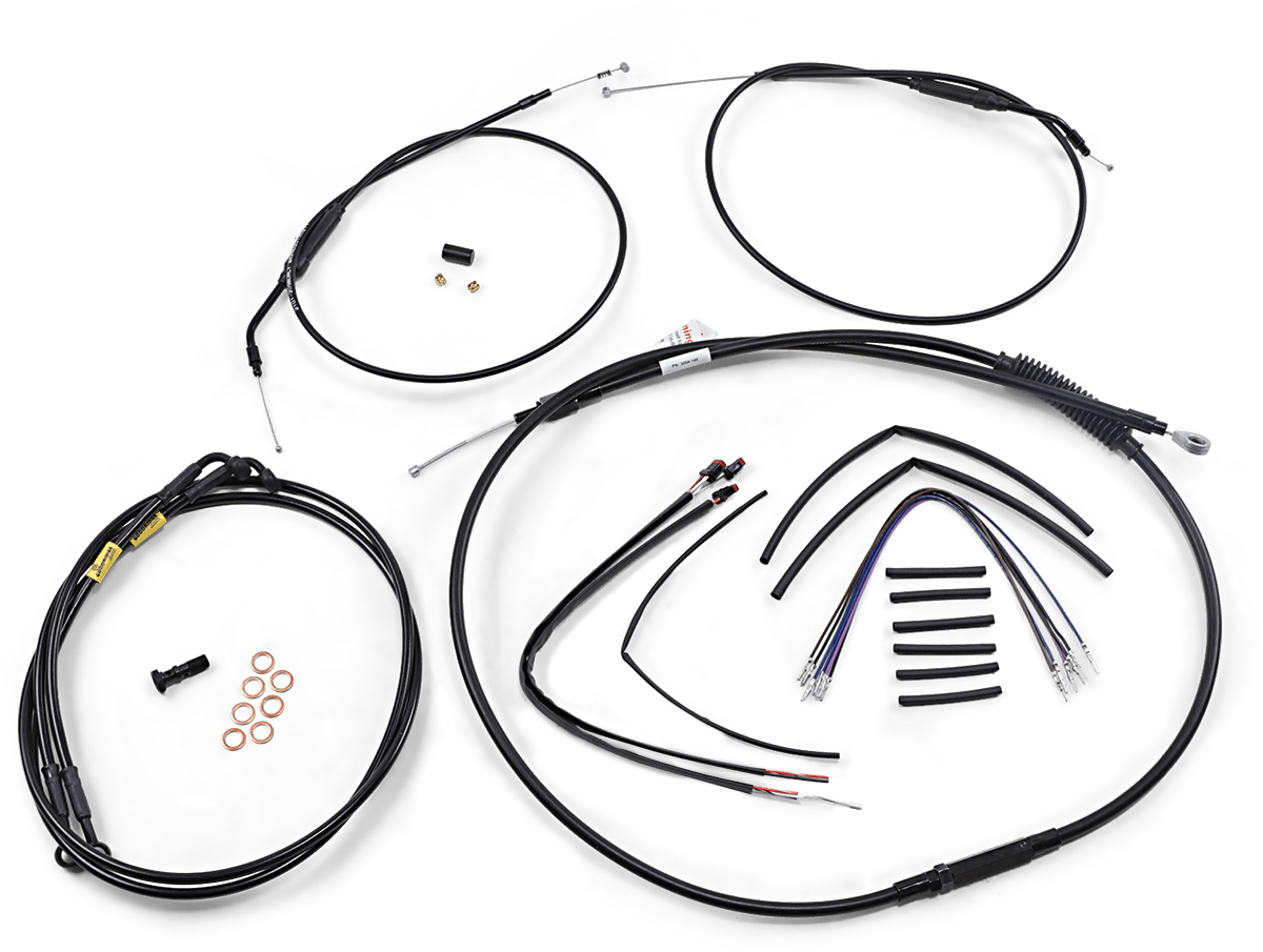BURLY BRAND-Complete Handlebar Install Kits for T BARs / '96-'17 Dyna-Handlebar Install Kits-MetalCore Harley Supply