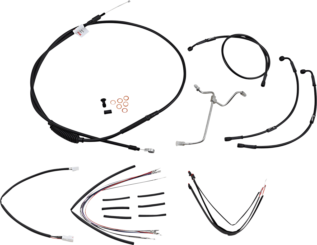BURLY BRAND-Complete Handlebar Install Kits for Ape Hangers / '08-'16 Bagger-Handlebar Install Kits-MetalCore Harley Supply