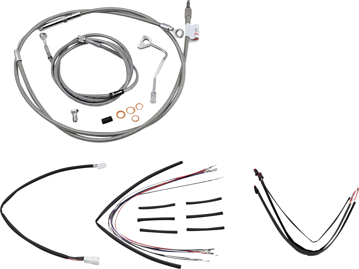 BURLY BRAND-Complete Handlebar Install Kits for Ape Hangers / '08-'16 Bagger-Handlebar Install Kits-MetalCore Harley Supply