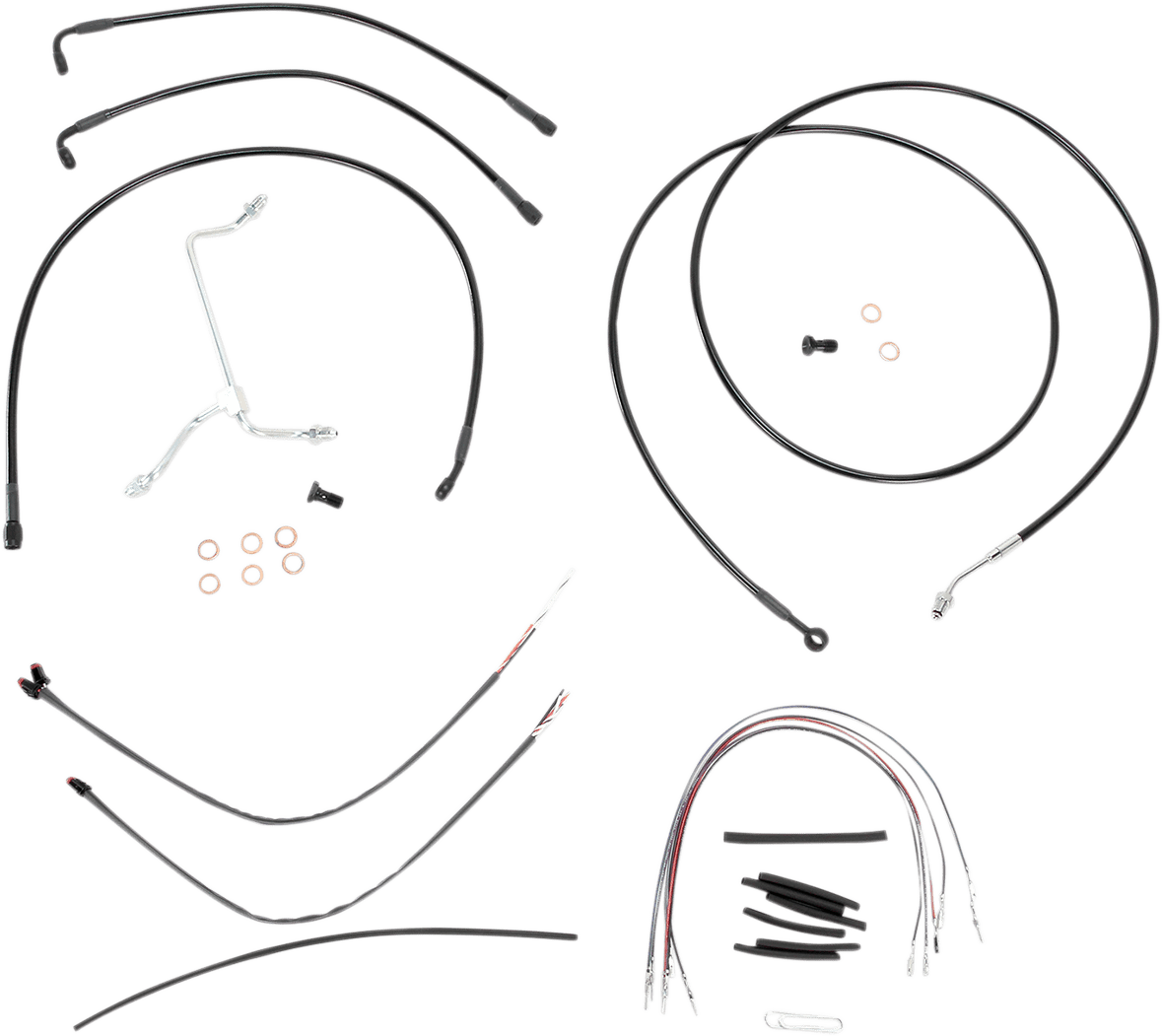 BURLY BRAND-Complete Handlebar Install Kits for Ape Hangers / '08-'16 Bagger-Handlebar Install Kits-MetalCore Harley Supply