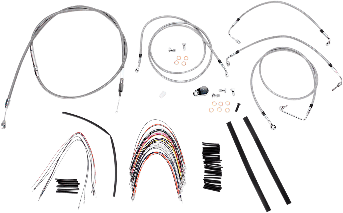 BURLY BRAND-Complete Handlebar Install Kits for Ape Hangers / '08-'16 Bagger-Handlebar Install Kits-MetalCore Harley Supply