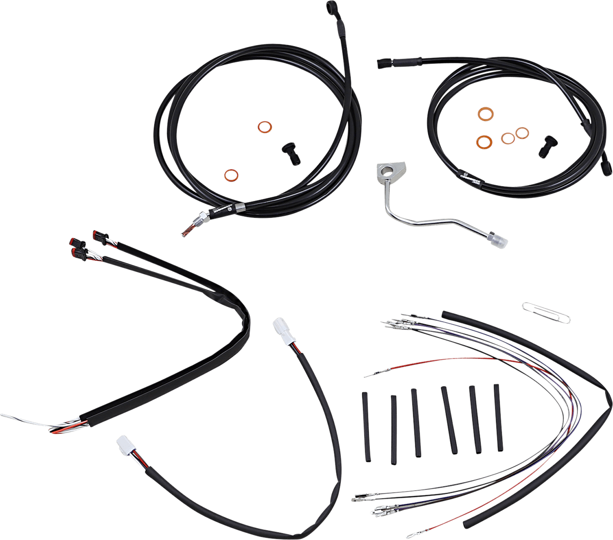 BURLY BRAND-Complete Handlebar Install Kits for Ape Hangers / '08-'16 Bagger-Handlebar Install Kits-MetalCore Harley Supply