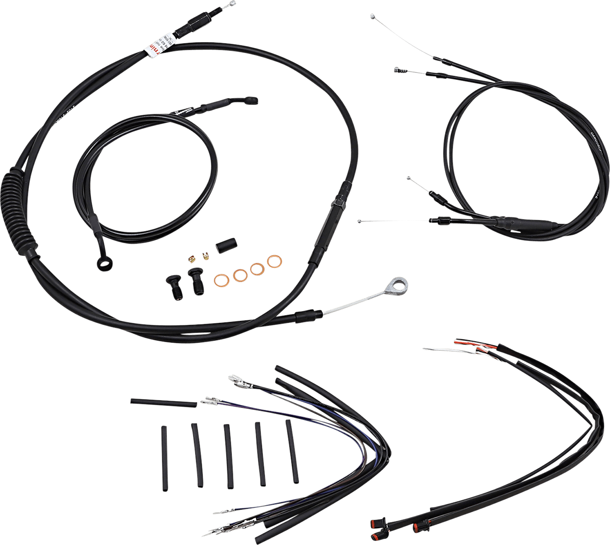 BURLY BRAND-Complete Handlebar Install Kits for T BARs / '96-'17 Dyna-Handlebar Install Kits-MetalCore Harley Supply