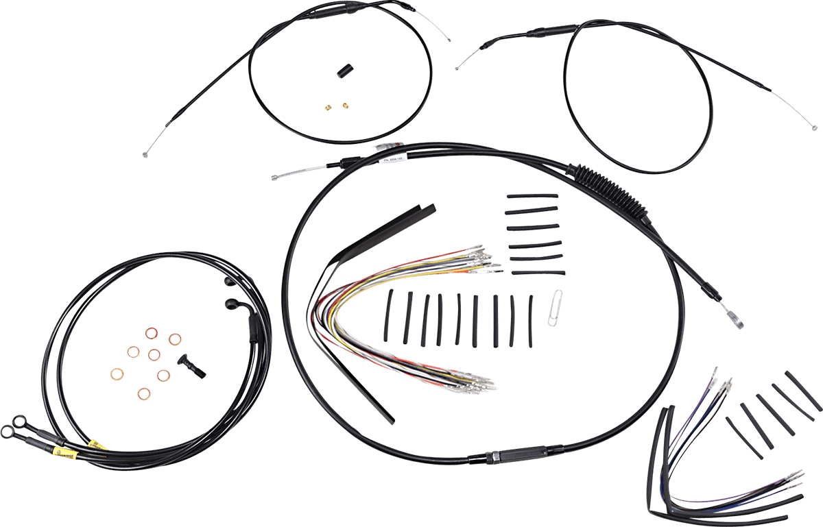 BURLY BRAND-Complete Handlebar Install Kits for T BARs / '96-'17 Dyna-Handlebar Install Kits-MetalCore Harley Supply