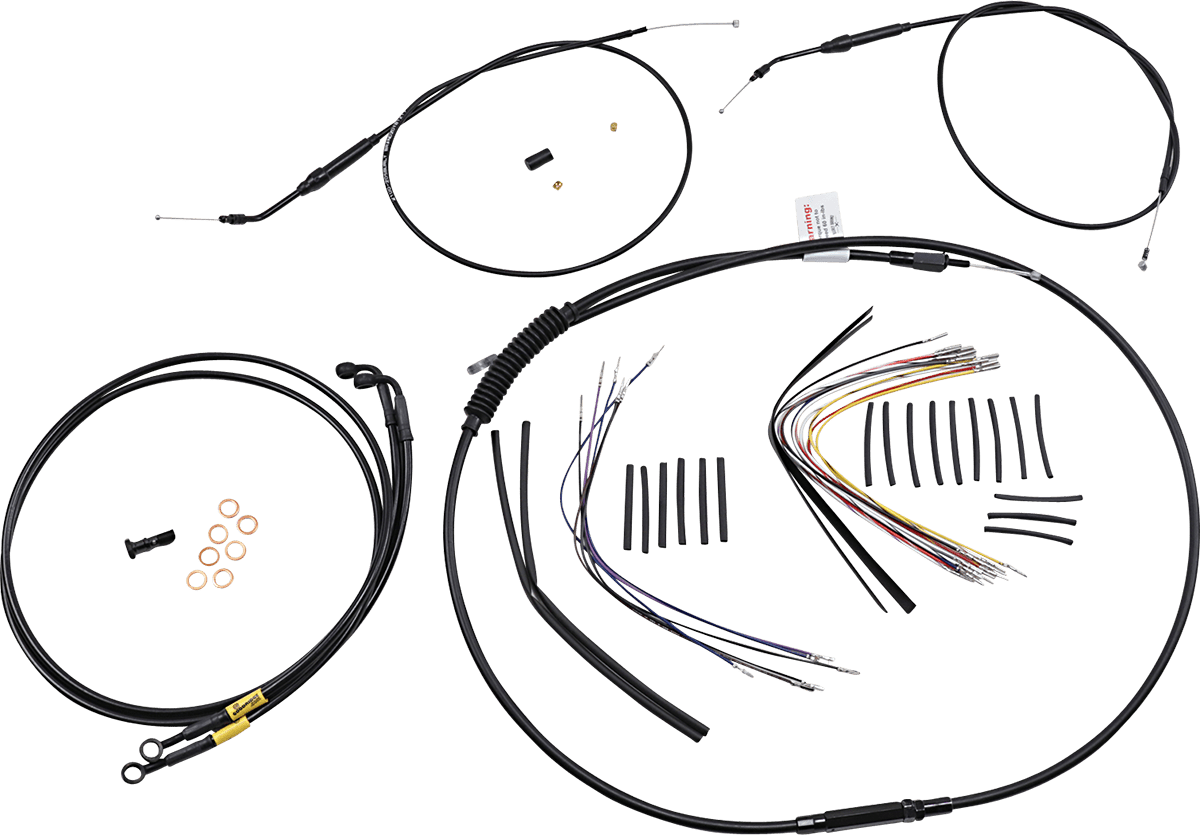 BURLY BRAND-Complete Handlebar Install Kits for T BARs / '96-'17 Dyna-Handlebar Install Kits-MetalCore Harley Supply