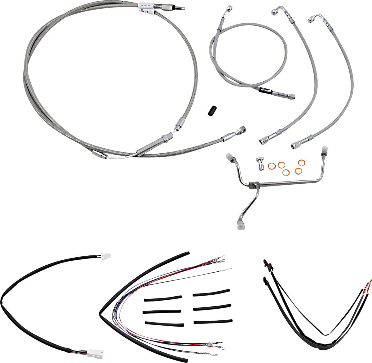BURLY BRAND-Complete Handlebar Install Kits for Ape Hangers / '08-'16 Bagger-Handlebar Install Kits-MetalCore Harley Supply