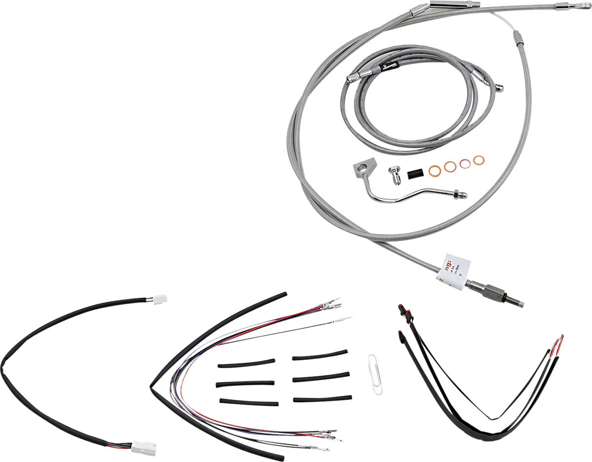 BURLY BRAND-Complete Handlebar Install Kits for Ape Hangers / '08-'16 Bagger-Handlebar Install Kits-MetalCore Harley Supply