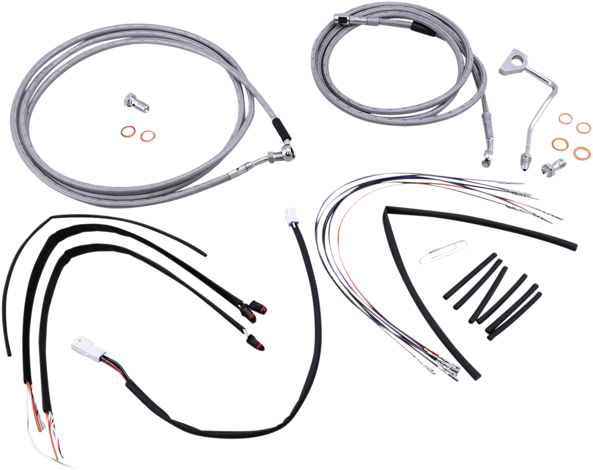 BURLY BRAND-Complete Handlebar Install Kits for Ape Hangers / '08-'16 Bagger-Handlebar Install Kits-MetalCore Harley Supply