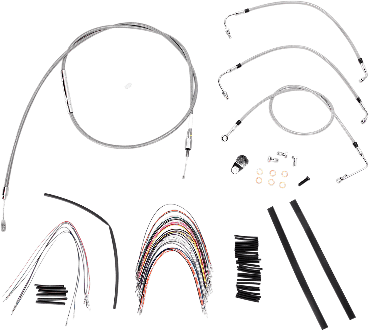 BURLY BRAND-Complete Handlebar Install Kits for Ape Hangers / '08-'16 Bagger-Handlebar Install Kits-MetalCore Harley Supply