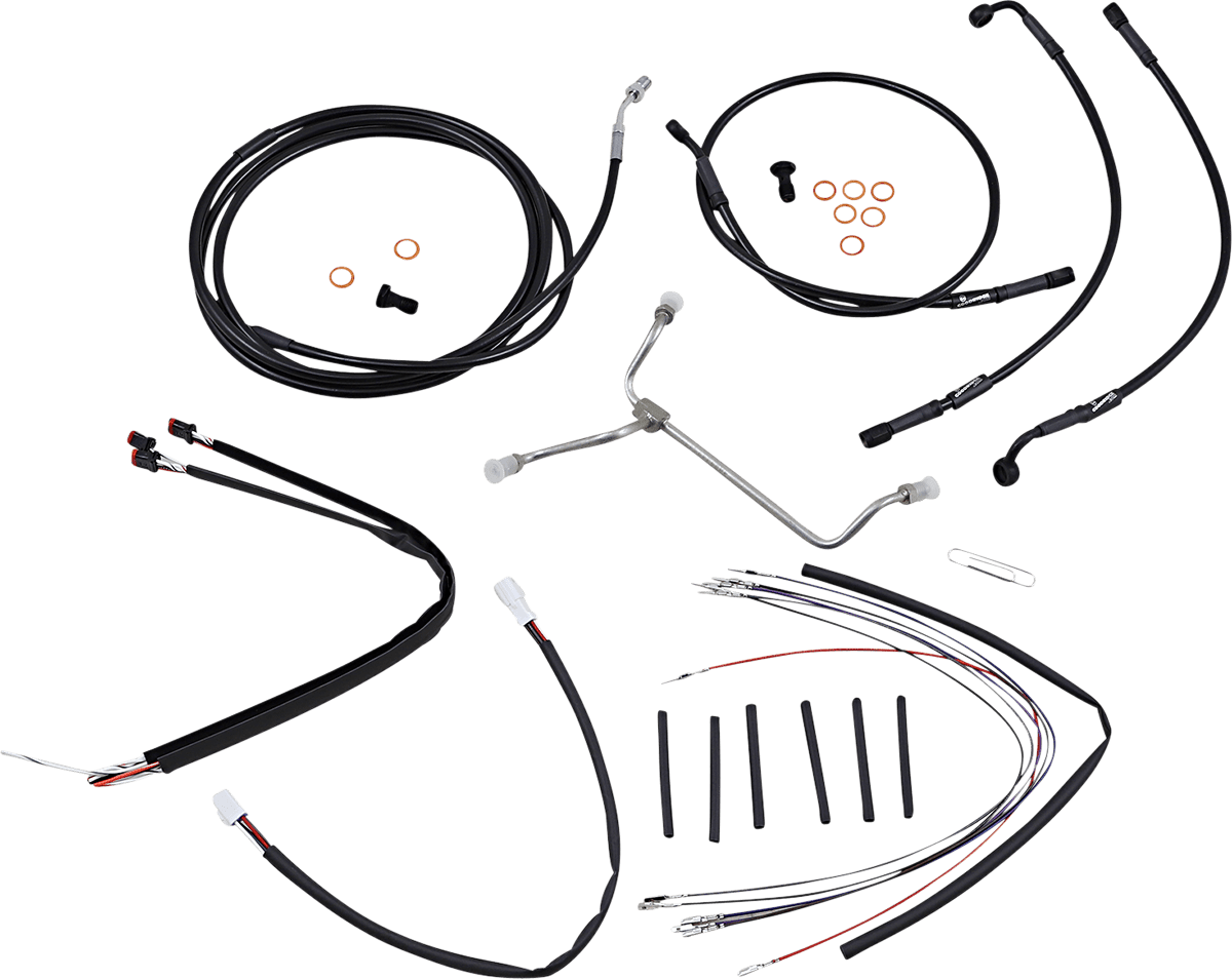 BURLY BRAND-Complete Handlebar Install Kits for Ape Hangers / '08-'16 Bagger-Handlebar Install Kits-MetalCore Harley Supply