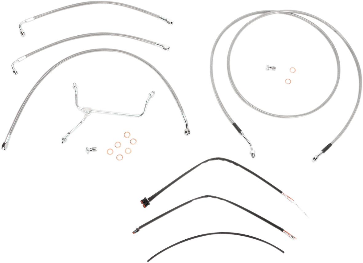 BURLY BRAND-Complete Handlebar Install Kits for Ape Hangers / '08-'16 Bagger-Handlebar Install Kits-MetalCore Harley Supply