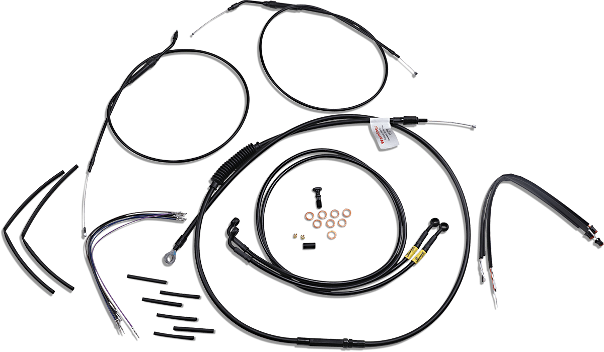 BURLY BRAND-Complete Handlebar Install Kits for T BARs / '96-'17 Dyna-Handlebar Install Kits-MetalCore Harley Supply