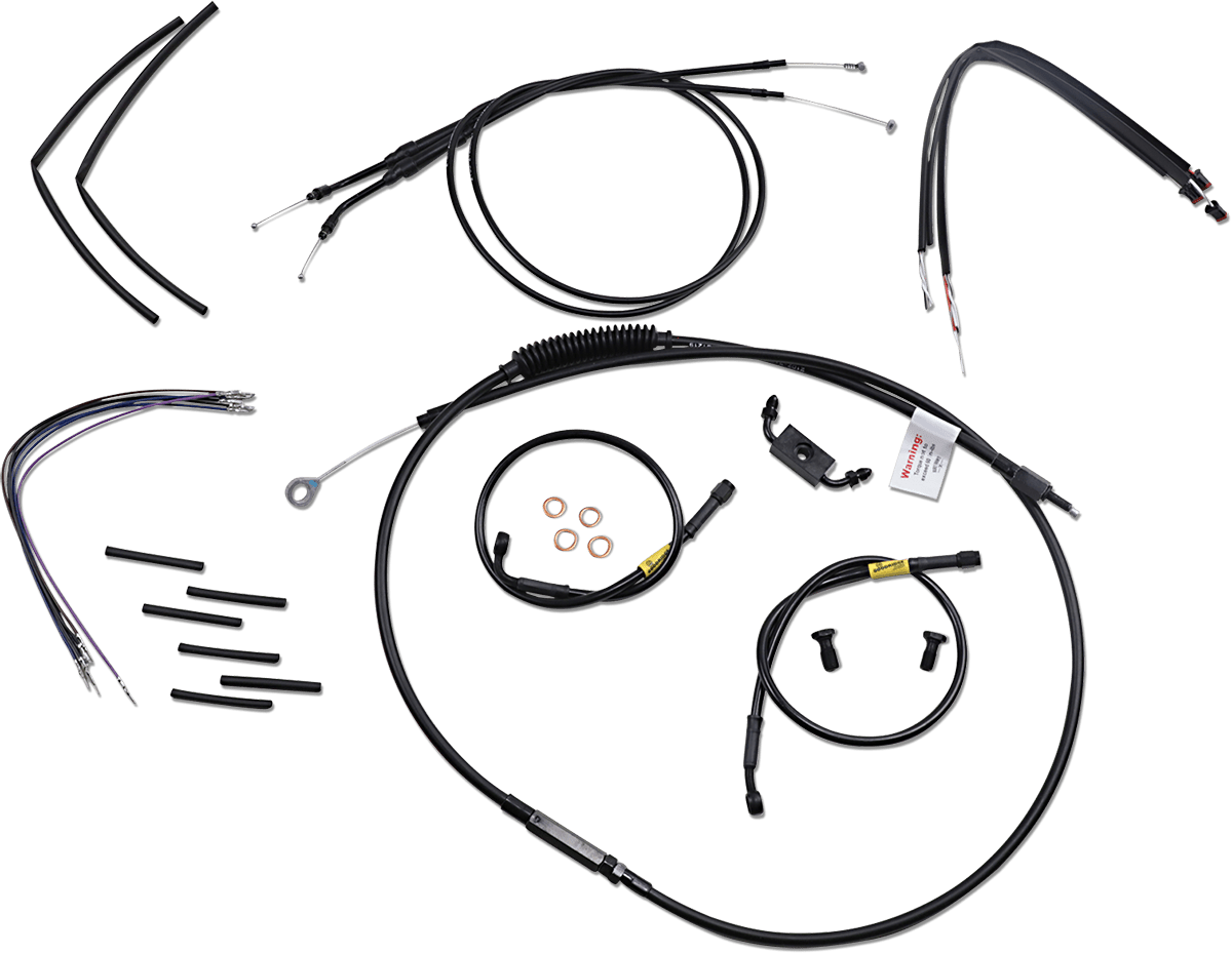 BURLY BRAND-Complete Handlebar Install Kits for T BARs / '96-'17 Dyna-Handlebar Install Kits-MetalCore Harley Supply