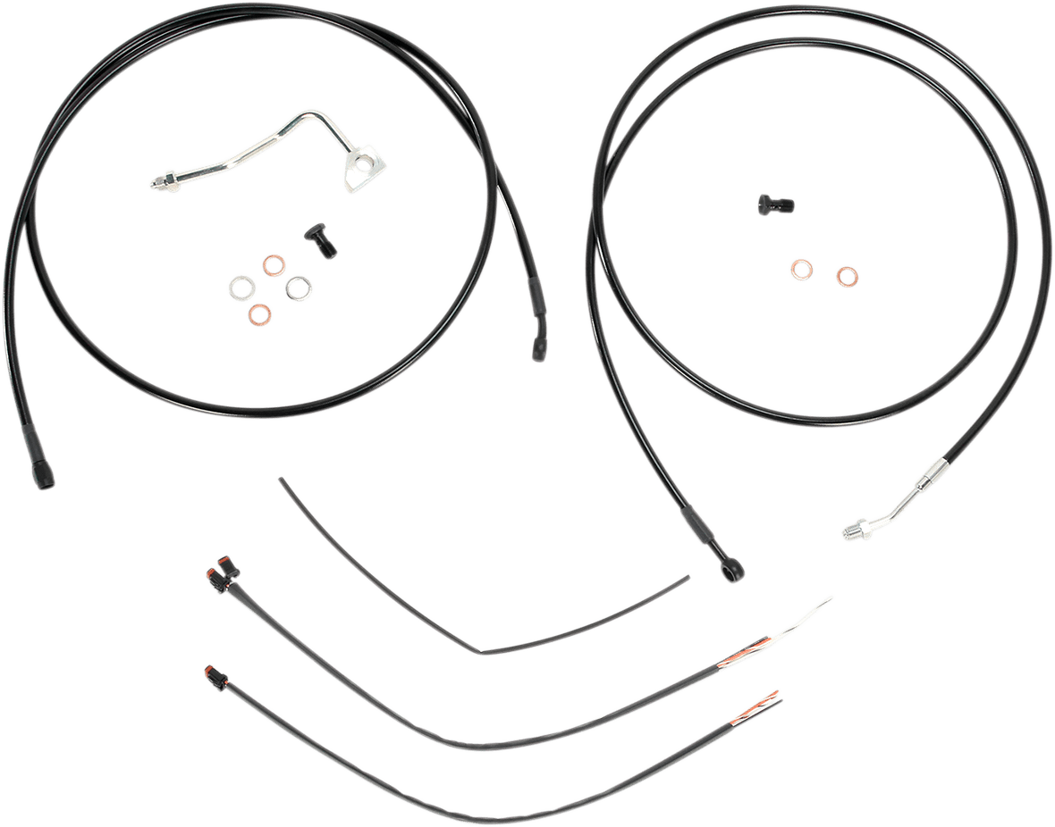 BURLY BRAND-Complete Handlebar Install Kits for Ape Hangers / '08-'16 Bagger-Handlebar Install Kits-MetalCore Harley Supply
